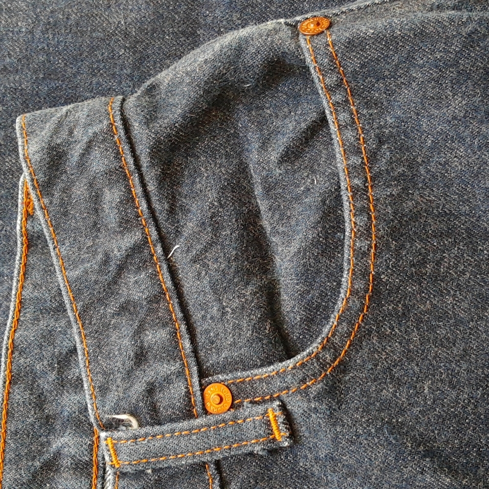 Todd Oldham Dark Blue All Cotton Denim Crop Jeans, Size 28 - Picture 6 of 9